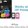 HP 68 Black/Tri-Color Ink Cartridges (2-Pack) | Works Envy 6100e, 6500e Series | Eligible for Instant Ink
